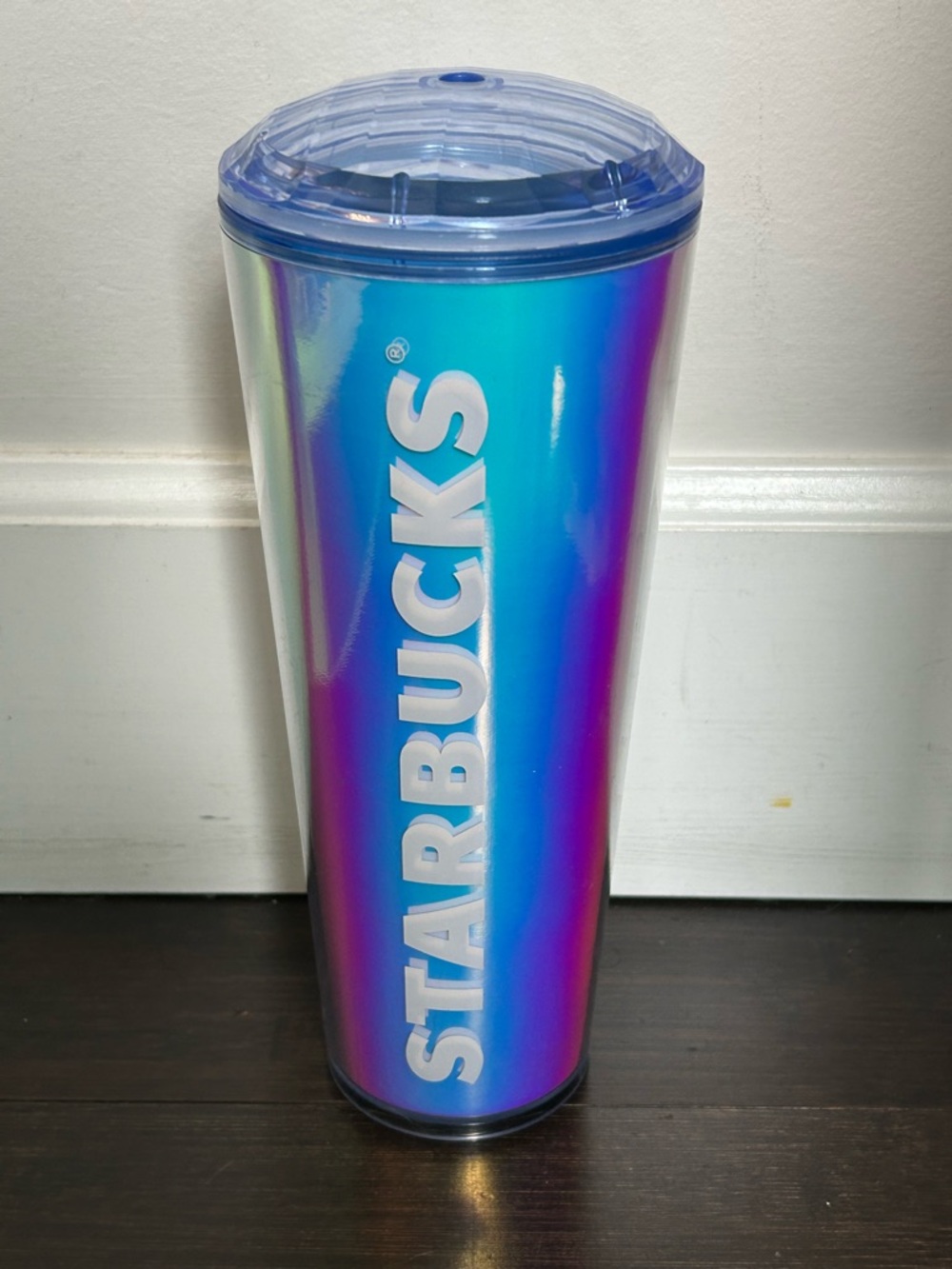 Starbucks Iridescent Ombre Tumbler - Blue/Purple. Dome lid.  No straw. EUC!